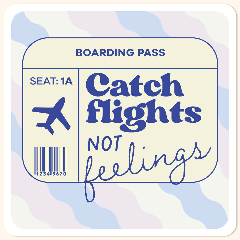 Catch Flights Not Feelings Passport Cover - Multi